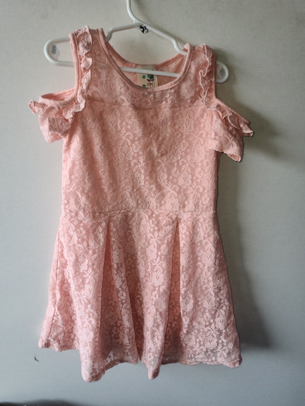 Lily Bleu Pink Lace Cold-Shoulder Dress